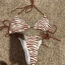 SheIn Bikini Set Brown Zebra Photo 0