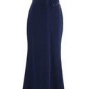 Badgley Mischka NWT  Dark Blue Belted Maxi Cocktail Dress Size 6 originally $750 Photo 0