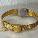 Vintage Xavier Ladies Gold Tone Studded Weave Watch Quartz Diamond Markers Photo 1