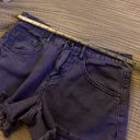 Free People Movement Free People Purple Jean Shorts Photo 3