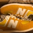 New Balance Tan / Yellow 696 Suede Sneakers Photo 0