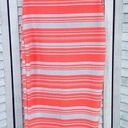 Brat Star  Neon Striped Pencil Skirt Small White Pink Photo 0