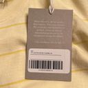 Everlane  The Organic Cotton Crew Tee yellow stripe Size M NWT Photo 4