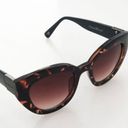 Cole Haan Cat Eye Tortoise Shell Sunglasses Brown Tan Dark Lens Non Prescription Photo 4