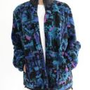 American Eagle  Fleece Jacket Multicolor Photo 1