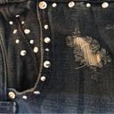 INC  Silver studded side panel skinny jeans! Distressed Hem Photo 4