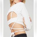 Alo Yoga ALO ribbed manifest long sleeve open back crop Photo 1