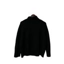 Oak + Fort  Black Pocket Turtleneck Sweater Top Photo 4