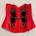 Vintage Red Corset Size XL Photo 0