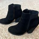 mix no. 6 Black Suede Booties Acosa Size 6 Photo 2