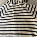 Eight + Sand Striped Black & White French Terry Full Zip Hoodie Cotton Blend XS Photo 4