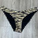 Topshop  Women's Nude/Black Zebra Moderate Coverage Bikini Swim Bottoms sz 8 Photo 0