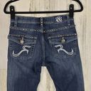Rock & Republic  "Kasandra" Dark Indigo Denim Embellished Bootcut Jeans Size 2 M Photo 7