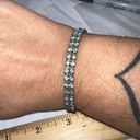 The Row Vintage Prong Set Double Blue Rhinestone Bracelet Photo 0