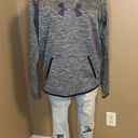 Under Armour  Gray with Purple Logo Womens Size Small Hoodie Sweatshirt Photo 7