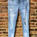 Only  Jeans Medium Wash Blue Distressed Denim Darlie Boyfriend Jeans Women's 8 Photo 0