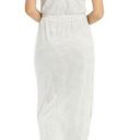 VERO MODA New  Striped Knit Henley Daina Dress Sleeveless Tie Waist Maxi White Photo 1