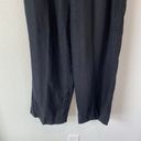 J.Jill  Black Linen Wide Leg Pants Size Medium    Photo 2