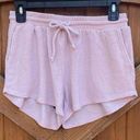 Chaser  women's light pink shorts soft drawstring pockets. Medium. NWT Photo 0