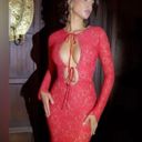 House Of CB  Lisandra Red Lace Maxi Dress XS Photo 2