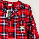 Cotton On  F.R.I.E.N.D.S Red Flannel Plaid Pajama 2 Set Unisex M Holiday Photo 3