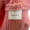 NWT Zoco Pink Ripple Pink Strawberry Knit Cardigan Sweater V Photo 8