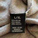 BCBGMAXAZRIA Cocoon Cardigan Slouchy Crochet Brown Mushroom Taupe L/XL Photo 5