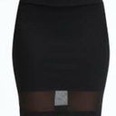 Bebe Black Mesh Pencil Skirt Size XS Photo 1