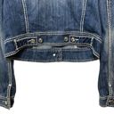 International concepts INC  Women’s Cropped Jean Jacket Denim Puff Sleeve Size M Photo 6