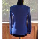 belle du jour  Soft Knit Twist Front Long Sleeve Top Coastal Navy Size XS. NEW Photo 2