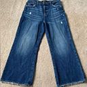 Lee VTG  Distressed Dark Wash Hippie Flare Mom Jeans Size 30/8 Photo 0