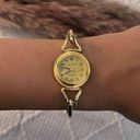 Dainty Vintage Gold Quartz Cuff Watch Photo 0