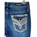 Vigoss  Heritage Fit Capri Blue Jeans Women's Size 0 Mid Rise Stretch Medium Wash Photo 2