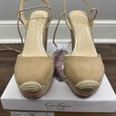 Jessica Simpson ZILKIO Beige Espadrille Wedge Sandal Size 10 Photo 4