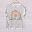 Grayson Threads  Women's XL Raw Hems T-shirt Grateful Mama Rainbow Mother NWT Photo 0