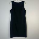 Trina Turk  Petit Rouge Black Sheath Dress Size 10 Career Professional Minimalist Photo 4