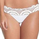 PilyQ New.  White Lace Banded Bikini Bottom Full. Large. Retails $89 Photo 0