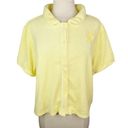 Juicy Couture Forever 21 x  Plus Yellow Terry Cloth Polo Shirt Photo 1