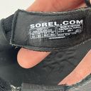 Sorel  Roaming Deacon Flat Black Leather Strappy Sandal Women’s Size 8.5 Photo 6