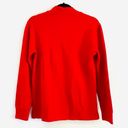 Polo  Ralph Lauren Pullover Sweater L 14-16 Red Valentine Quarter Zip Cotton Photo 2