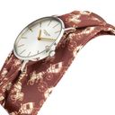 Coach NWT  Perry Quartz Brown Satin Scrap Watch Photo 1