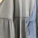 American Eagle Size Large Tall Blue Denim Chambray Wrap Dress Photo 4