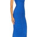 Nookie  Zen Bodycon Ruched Midi Dress Periwinkle Blue Purple Womens Size Medium Photo 1