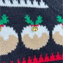 Holiday Time Holiday Christmas Sweater Women’s Medium Reindeer Penguins Trees Snowflakes Photo 3