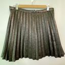 J.Crew  Lamé Pleated Mini Skirt, Size 10, Accordion Pleats, Black Shimmer, Sparkle Photo 4