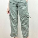 DKNY Vintage Y2K  Pure Sage Green Mid Rise Cargo Capri Pants Size 4 Photo 0