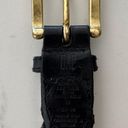 Gap Vintage  Braided Leather Belt with Brass Buckle in Black Size Medium Photo 6