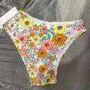 Raisin's NWT  Cheeky White and Floral Bikini Bottom Size Medium Photo 7