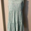 Harper EUC Haptics by Holly  Mint Green & White Floral Tie Babydoll dress size 1X Photo 0