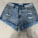 ThCreasa Bedazzled Denim Shorts Photo 4